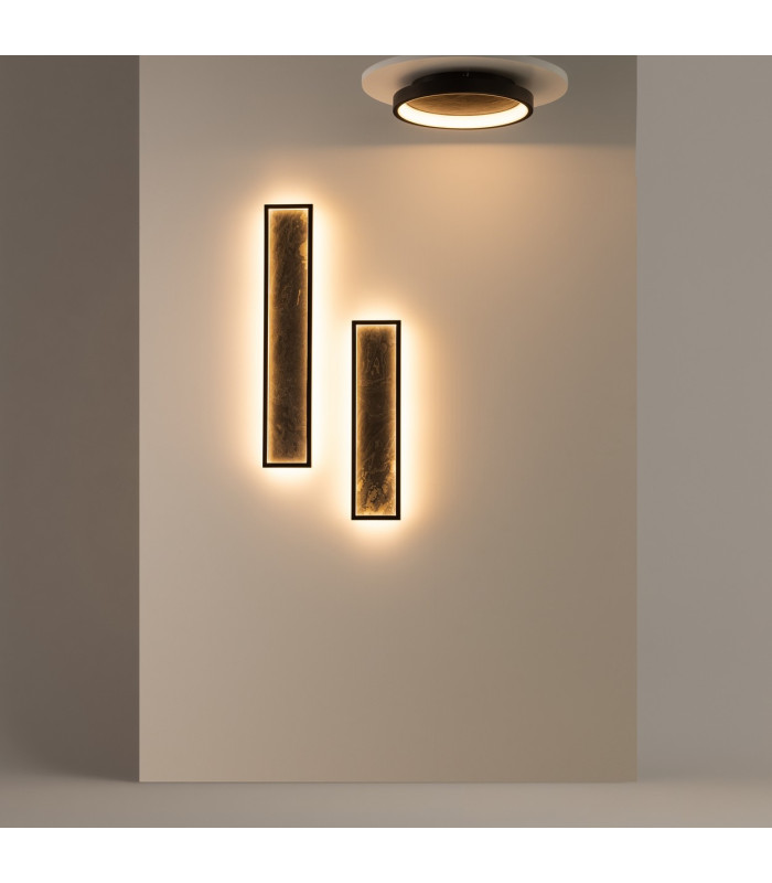 Orign Modern 40cm Integrated LED Semi Flush Ceiling Light Black 3000K 450lm-4