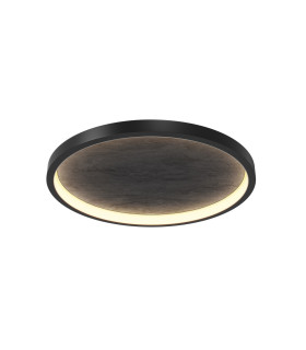 Orign Modern 60cm Integrated LED Semi Flush Ceiling Light Black 3000K 450lm-1