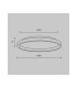 Orign Modern 60cm Integrated LED Semi Flush Ceiling Light Black 3000K 450lm-6