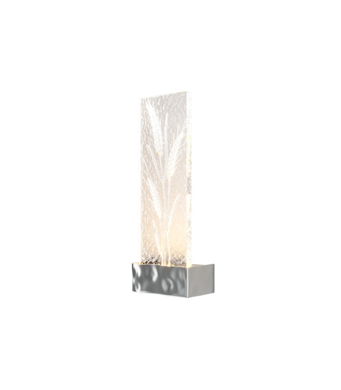 Ornate Modern Integrated LED Wall Lamp Chrome 3000K 50lm Acrylic Shade-1