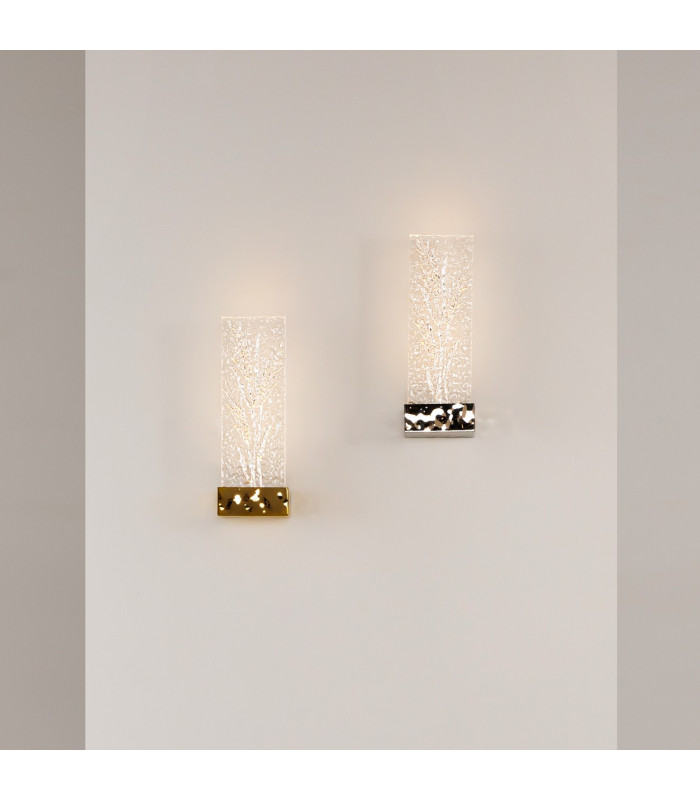 Ornate Modern Integrated LED Wall Lamp Chrome 3000K 50lm Acrylic Shade-4