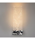 Ornate Modern Integrated LED Wall Lamp Chrome 3000K 50lm Acrylic Shade-5