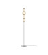 Pattern Modern LED Integrated Floor Lamp Chrome 3000K 4000lm White Grey Shade-1
