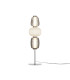 Pattern Modern Integrated LED Table Lamp Chrome 3000K 3500lm White Grey Shade-1
