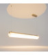Petra Modern Bar Pendant Ceiling Light Brass 3000K 2400lm White Shade-4