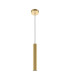 Pro Focus Modern Slim Pendant Ceiling Light Brass 1xGU10-1