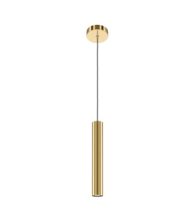 Pro Focus Modern Slim Pendant Ceiling Light Brass 1xGU10-1