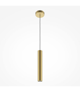 Pro Focus Modern Slim Pendant Ceiling Light Gold 1xGU10-1