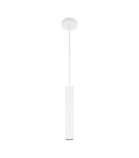 Pro Focus Modern Slim Pendant Ceiling Light White 1xGU10-1
