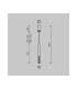 Pro Shade Modern Slim Pendant Ceiling Light White 4000K 500lm-3