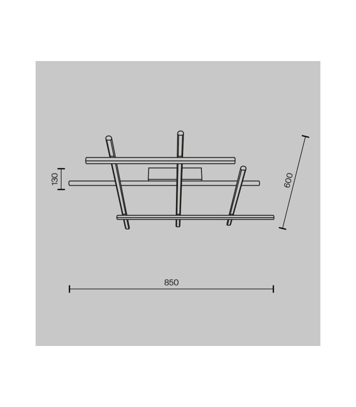 Radiance Modern Square Integrated LED Semi Flush Ceiling Light Gold 3000K 2250lm White Shade-6
