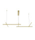 Radiance Modern 121cm Bar Pendant Ceiling Light Gold 3000K 2150lm White Shade-1