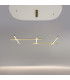 Radiance Modern 121cm Bar Pendant Ceiling Light Gold 3000K 2150lm White Shade-2
