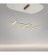 Radiance Modern 121cm Bar Pendant Ceiling Light Gold 3000K 2150lm White Shade-4