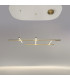 Radiance Modern Square Integrated LED Semi Flush Ceiling Light Gold 3000K 3150lm White Shade-2