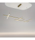 Radiance Modern 172cm Bar Pendant Ceiling Light Gold 3000K 1900lm White Shade-4