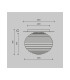 Reels Modern Globe Ceiling Light Black 1xE27 Smoky Shade-3