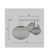 Reels Modern Globe Ceiling Light Gold 3xE14 White Shade-3