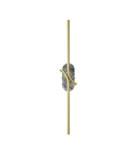 RenAIssance Modern Integrated LED Wall Lamp Brass Grey 3000K 200lm White Shade-1