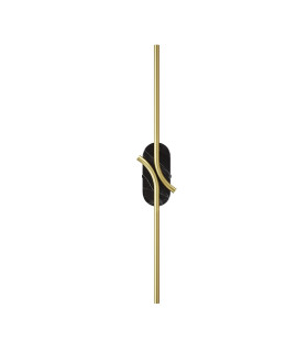RenAIssance Modern Integrated LED Wall Lamp Brass Black 3000K 250lm White Shade-1