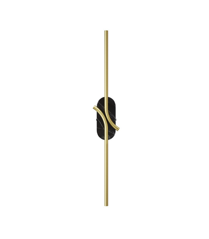 RenAIssance Modern Integrated LED Wall Lamp Brass Black 3000K 250lm White Shade-1