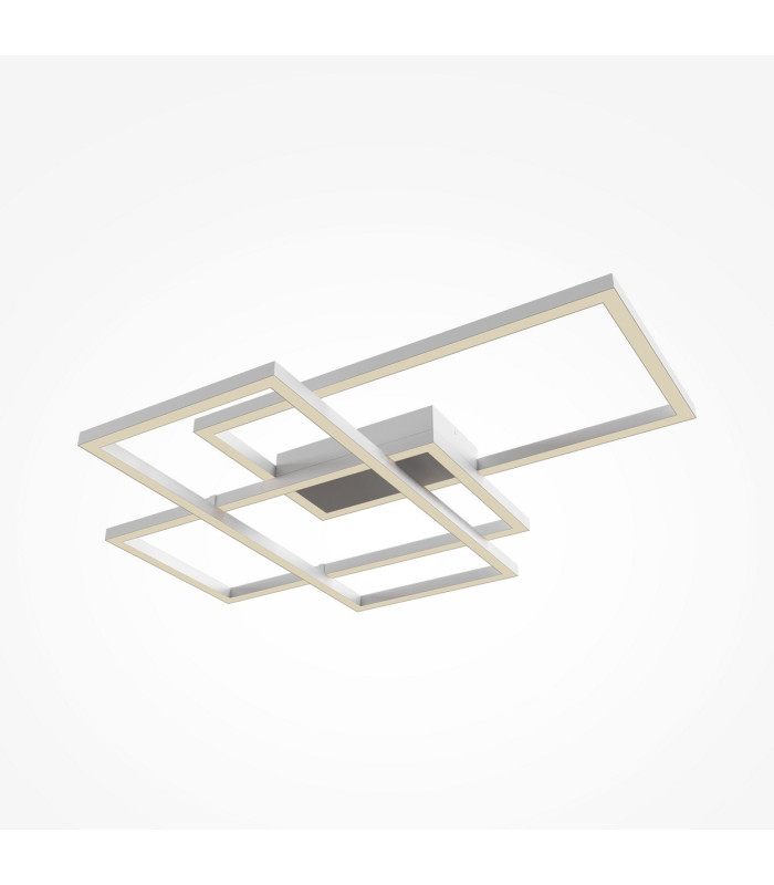 Rida Modern Integrated LED Semi Flush Ceiling Light White 4300lm-1