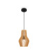 Roots I Modern 20cm Wire Frame Pendant Ceiling Light Black 1xE27 Beige Shade-1