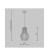 Roots I Modern 30cm Wire Frame Pendant Ceiling Light Black 1xE27 Beige Shade-3