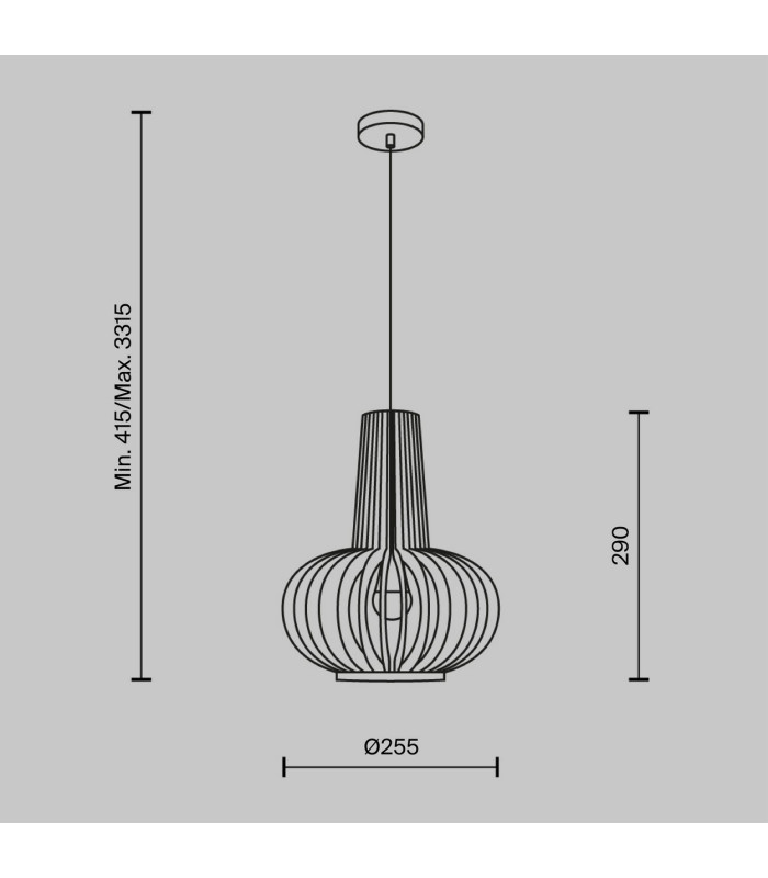 Roots III Modern 25cm Wire Frame Pendant Ceiling Light Black 1xE27 Beige Shade-3