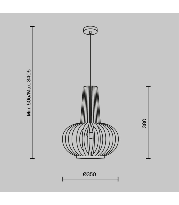Roots III Modern 35cm Wire Frame Pendant Ceiling Light Black 1xE27 Beige Shade-3