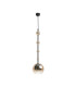 Ros Modern Dome Pendant Ceiling Light Black 1xGU10 Amber Shade-1