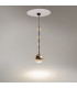 Ros Modern Dome Pendant Ceiling Light Black 1xGU10 Amber Shade-2