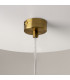 Ros Modern Dome Pendant Ceiling Light Brass 1xGU10 Glass Shade-5