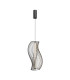 Shadows Of The Past Modern Wire Frame Pendant Ceiling Light Black 3000K 1200lm White Shade-1