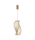 Shadows Of The Past Modern Wire Frame Pendant Ceiling Light Brass 3000K 1400lm White Shade-1