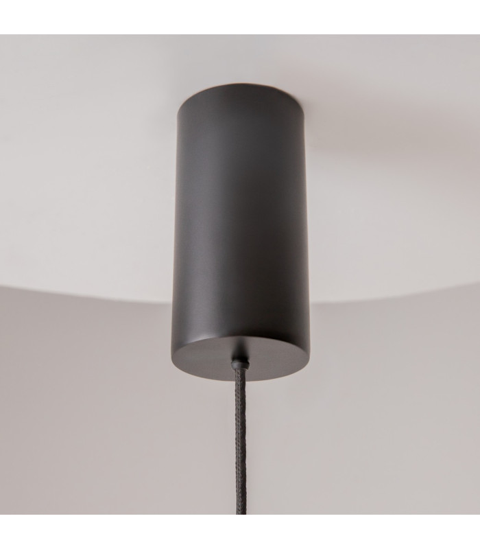 Shadows Of The Past Modern Wire Frame Pendant Ceiling Light Black 3000K 1200lm White Shade-6