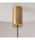 Shadows Of The Past Modern Wire Frame Pendant Ceiling Light Brass 3000K 1400lm White Shade-6