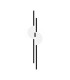 Skyline I Modern Integrated LED Wall Lamp Black 4000K 800lm White Shade-1