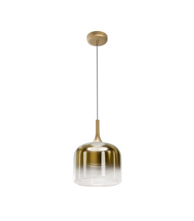 Spirito Modern Dome Pendant Ceiling Light Gold 3000K 1600lm-1