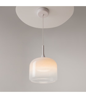 Spirito Modern Dome Pendant Ceiling Light White 3000K 1600lm-2