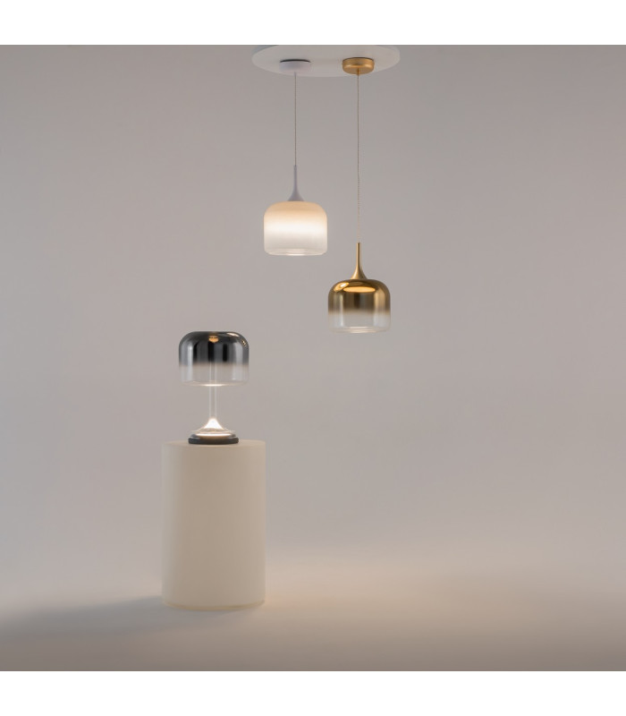 Spirito Modern Dome Pendant Ceiling Light Gold 3000K 1600lm-4