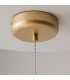 Spirito Modern Dome Pendant Ceiling Light Gold 3000K 1600lm-6