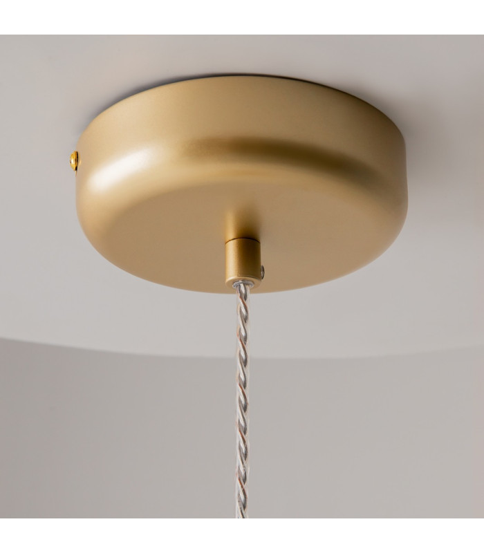 Spirito Modern Dome Pendant Ceiling Light Gold 3000K 1600lm-6