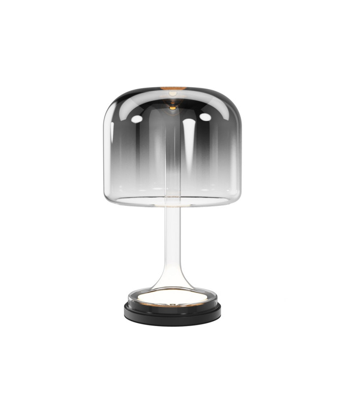 Spirito Modern Integrated LED Table Lamp Dimmable Black 3000K 820lm Smoky Shade-1