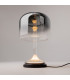 Spirito Modern Integrated LED Table Lamp Dimmable Black 3000K 820lm Smoky Shade-2