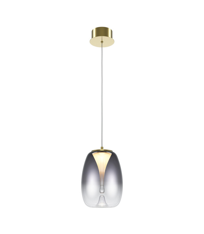 Splash Modern Dome Pendant Ceiling Light Gold 3000K 280lm Smoky Shade-1