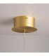 Splash Modern Dome Pendant Ceiling Light Gold 3000K 280lm Smoky Shade-5