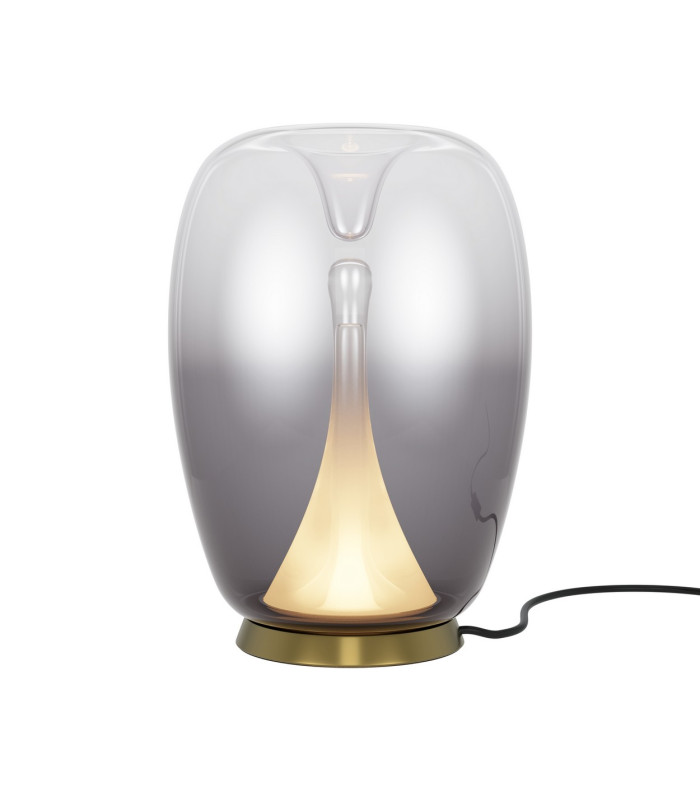 Splash Modern Integrated LED Table Lamp Gold 3000K 360lm Smoky Shade-1