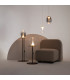 Splash Modern Dome Pendant Ceiling Light Gold 3000K 620lm Glass Shade-3