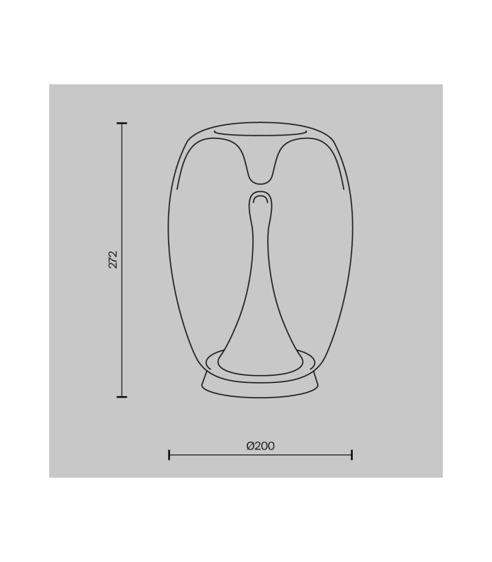 Splash Modern Integrated LED Table Lamp Gold 3000K 360lm Smoky Shade-6